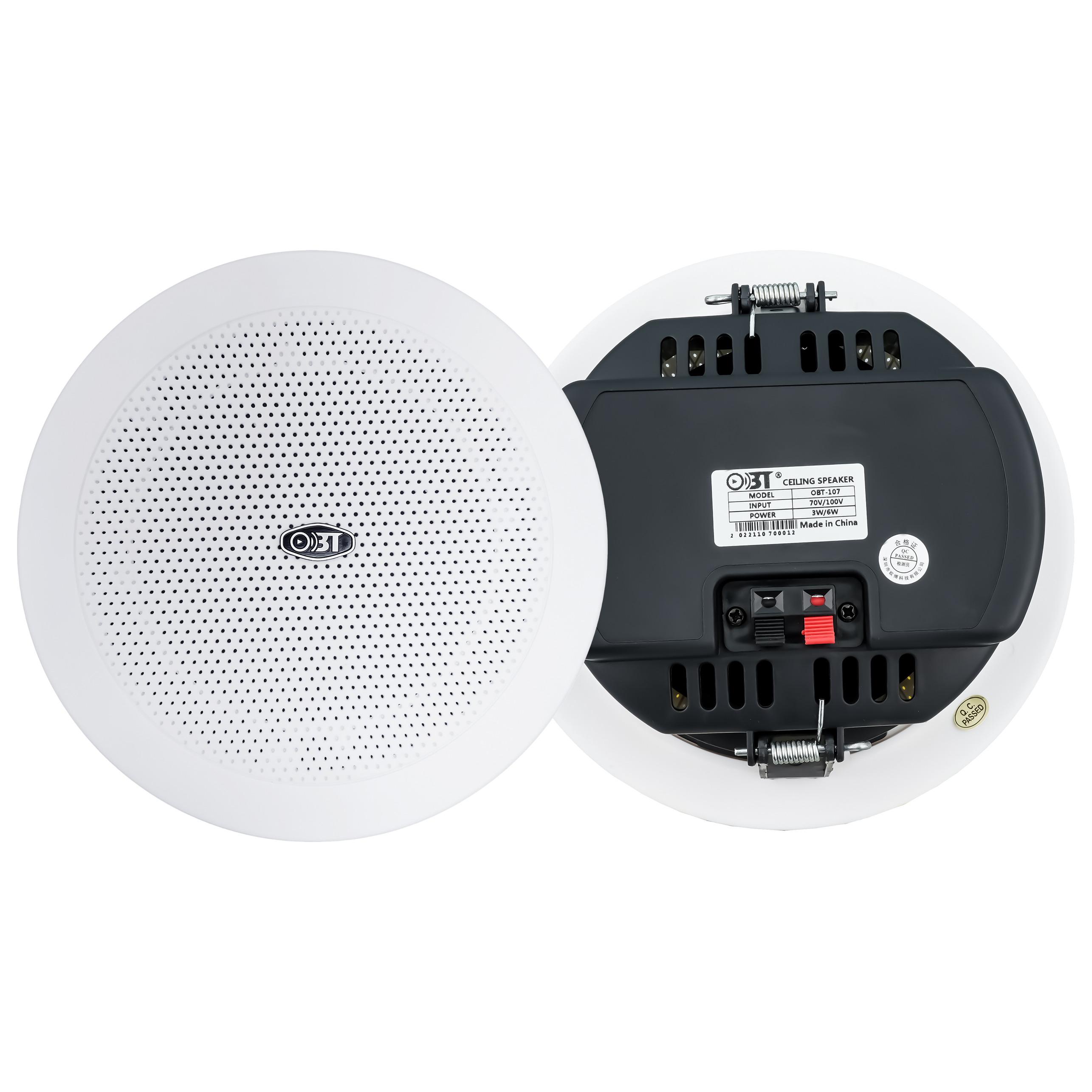 高品質天花喇叭 OBT-107(優質塑膠高后蓋)