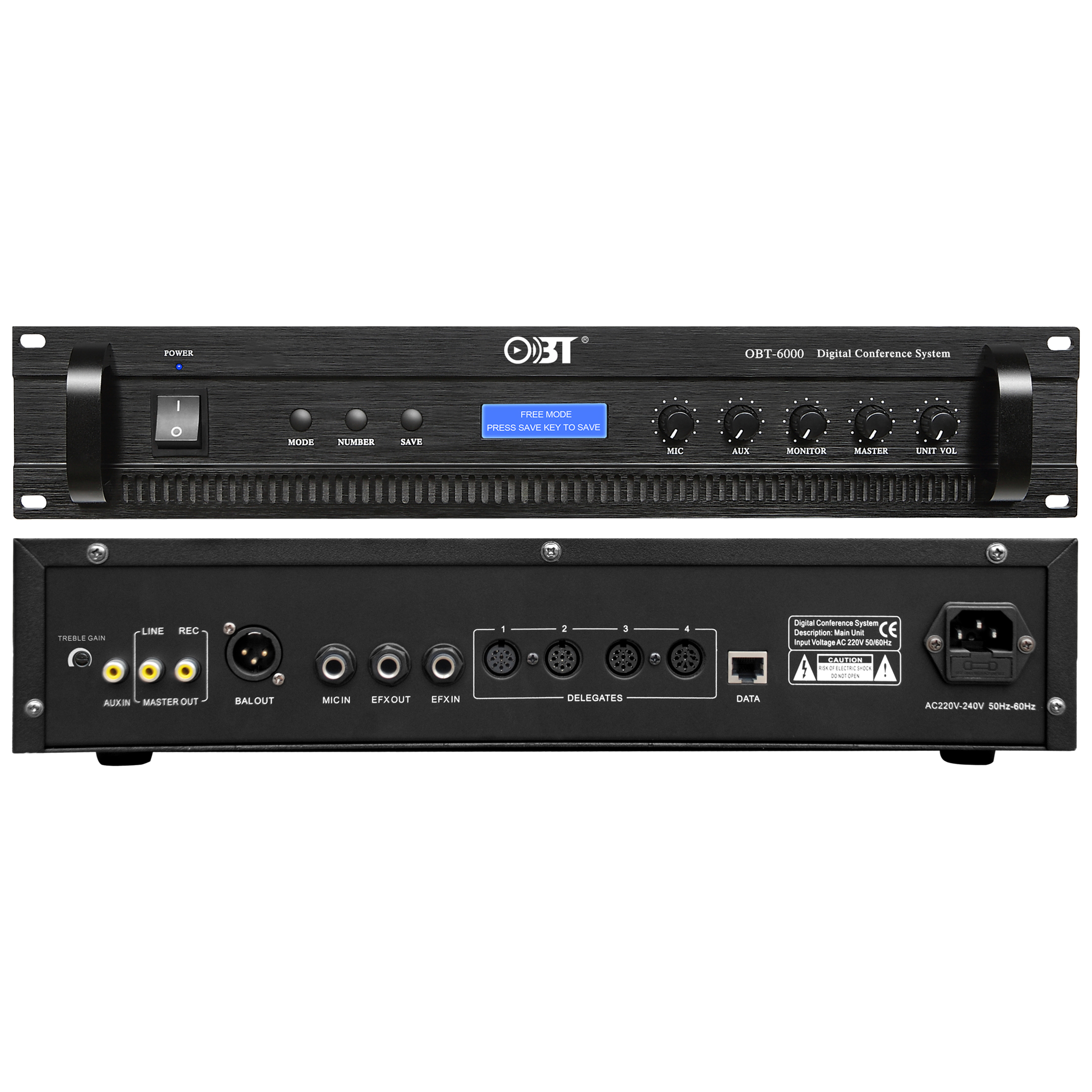 數(shù)顯會議討論主控機(jī) OBT-6000